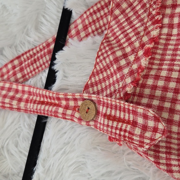 Free People Chrissie Mini Skirtall Red Combo - Picture 13 of 13